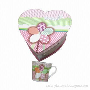 Coffee/Tea Cup and Saucer Set with Color Design